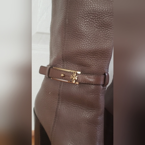 TORY BURCH JENNA BOOTS TUMBLE LEATHER EUC - Picture 3 of 11
